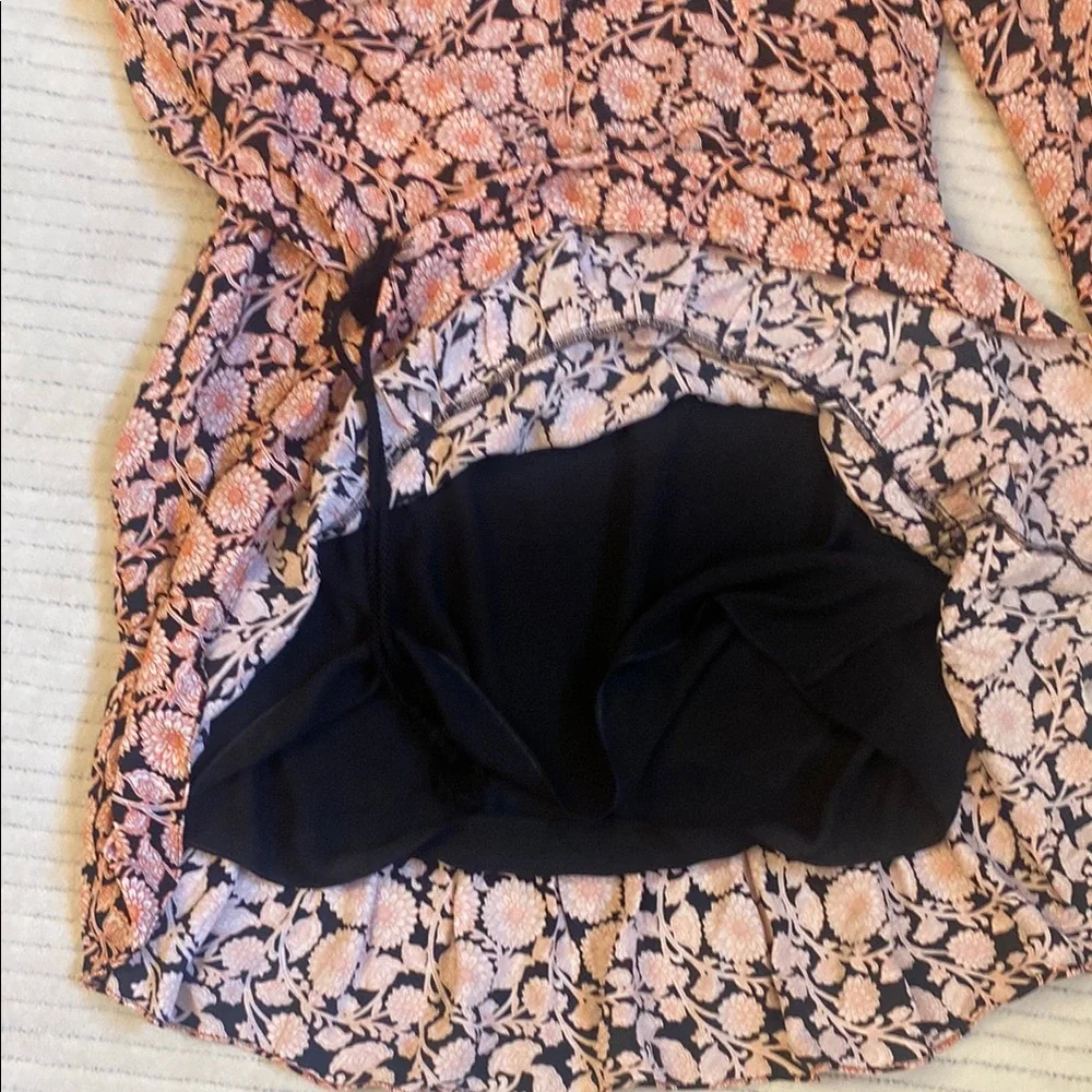 REISS Floral Print Flippy Dress. - Picture 6 of 8